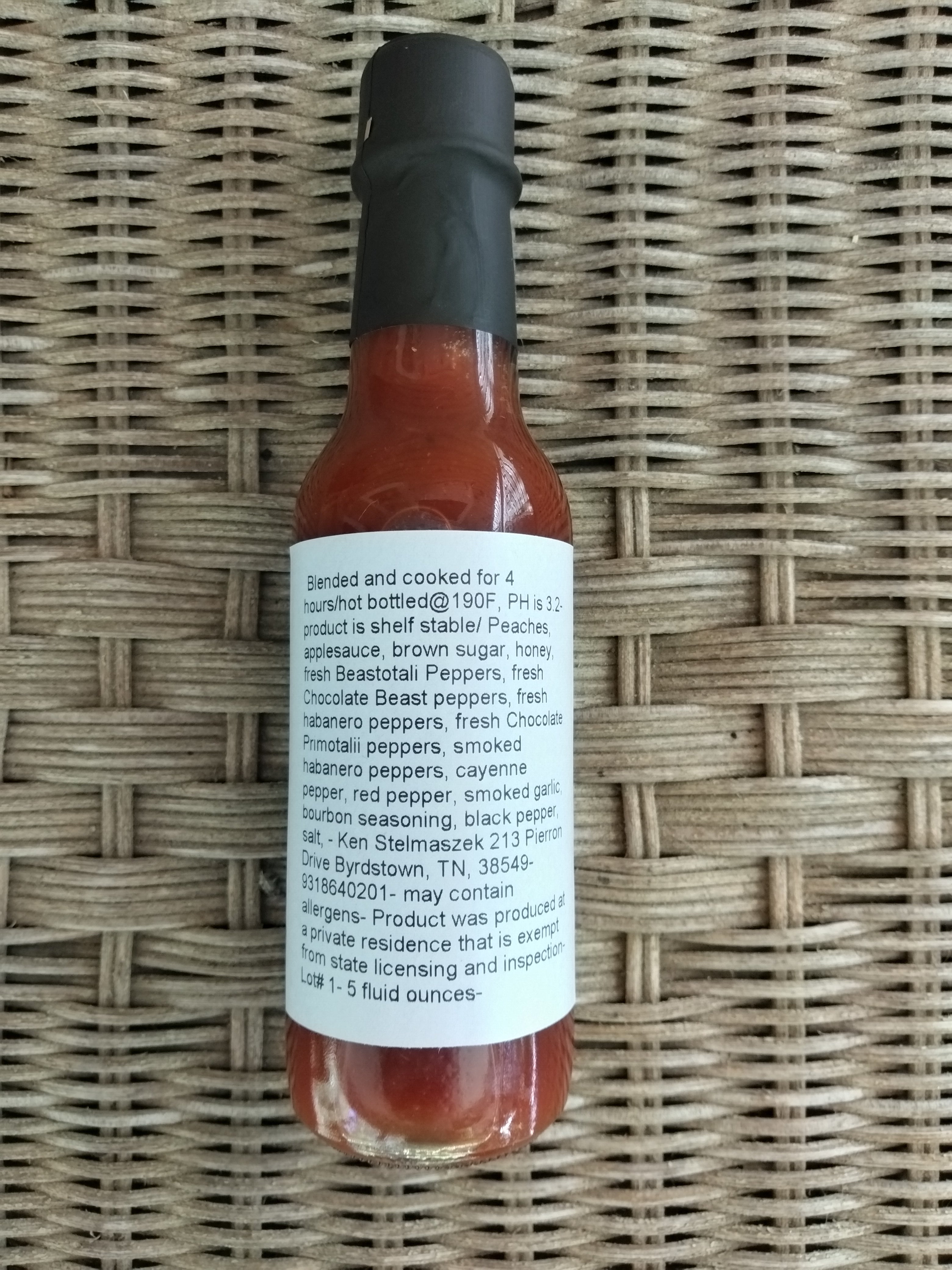 Tennessee Thunder Hot sauce